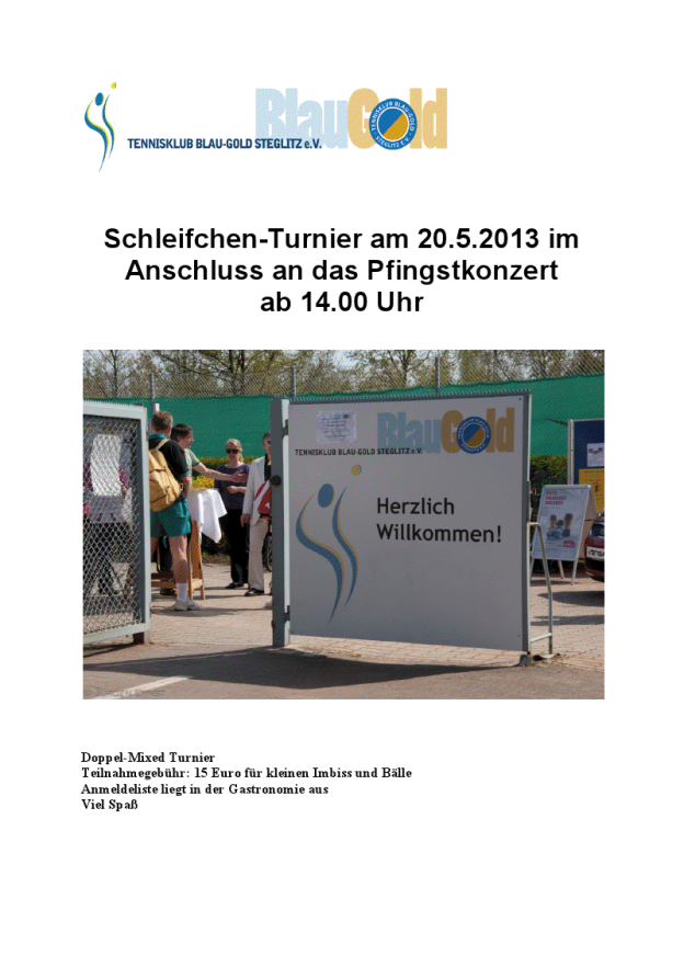 Schleifchen-Turnier 2013