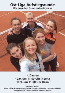 1. Damen Aufstiegsspiel zur Ostliga @ Tennisverein Jena | Jena | Thüringen | Deutschland