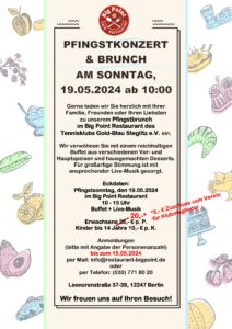 PFINGSTKONZERT & BRUNCH @ Tennisklub Blau-Gold Steglitz e.V.