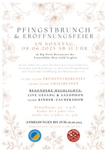 Pfingstbrunch @ Tennisklub Blau-Gold Steglitz e.V.